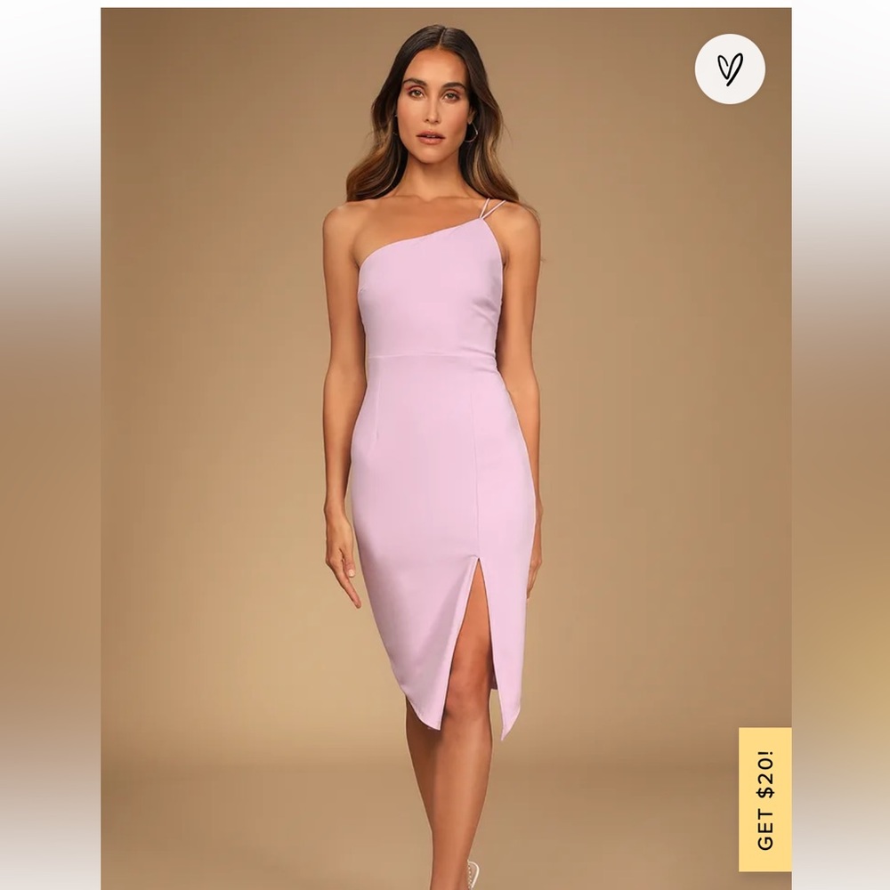 Lulus asymmetrical bodycon mini dress